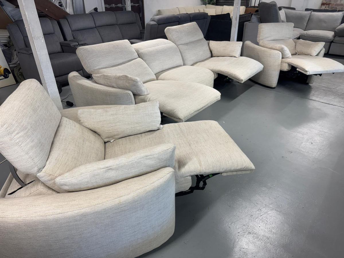 Domayne 3+1+1 Electric Recliner Set | Brand New | Sydney Wide Delivery