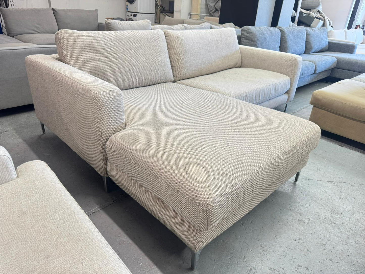Plush L-Shape Sofa | Pre-Owned | Steam Cleaned | Sydney Wide Delivery