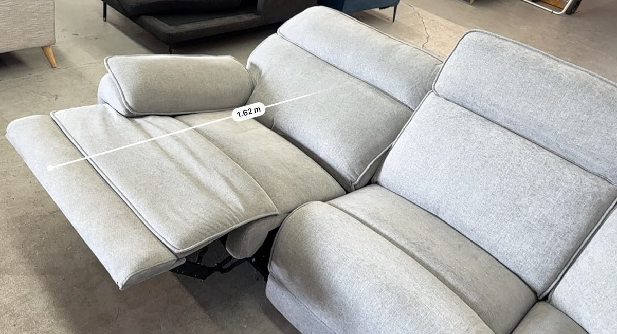 Brand New Harvey Norman Light Grey U-Shape Recliner Sofa | Sydney Wide Delivery