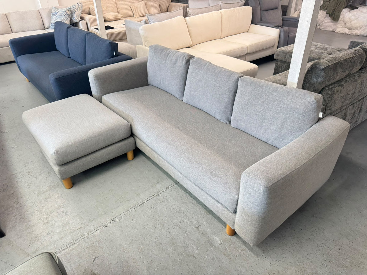Koala 3-Seater Sofa with Ottoman | Sydney Wide Delivery | Pre-Owned