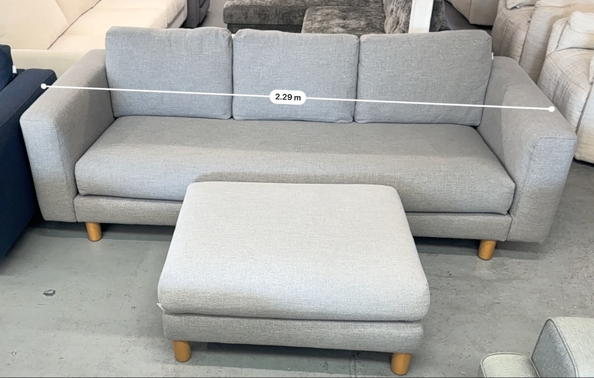 Koala 3-Seater Sofa with Ottoman | Sydney Wide Delivery | Pre-Owned