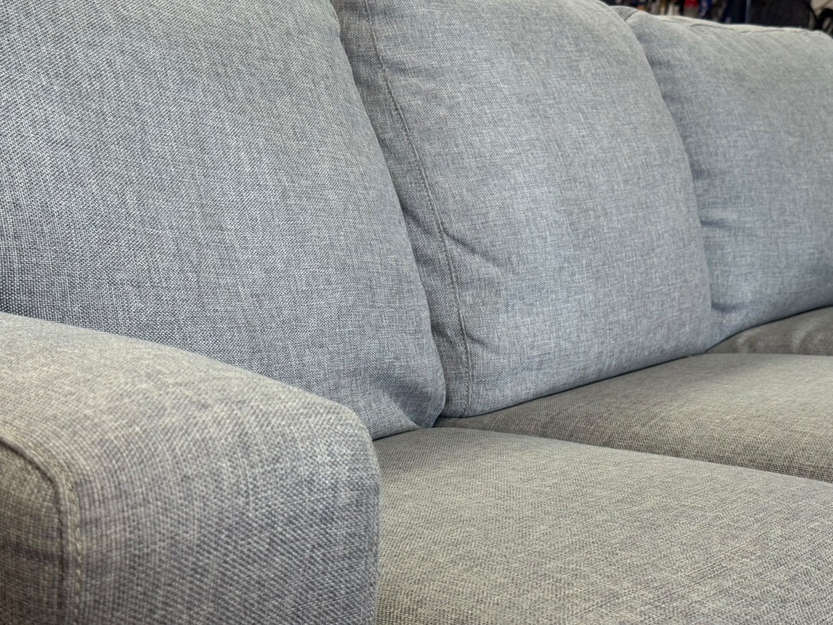 Plush Light Grey L-Shape Sofa | Sydney Wide Delivery | Pre-Owned
