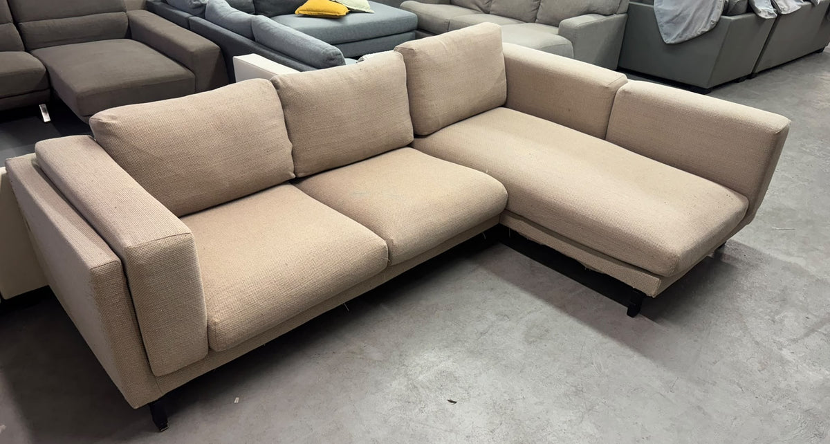 Beige L-Shape Sofa | Fully Washable Covers | Sydney Wide Delivery | Pre-Owned