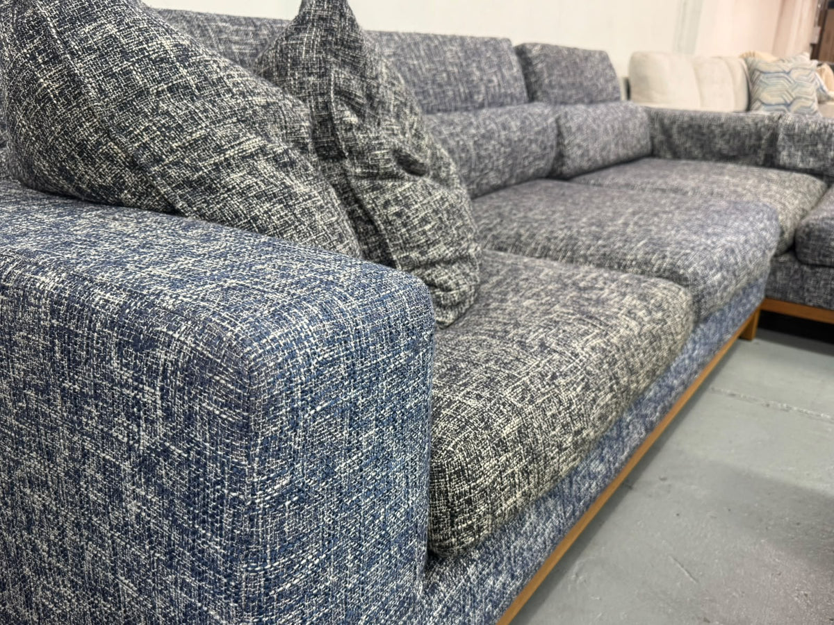 Feather Comfort L-Shape Sofa | Adjustable Headrests | Sydney Wide Delivery | Pre - Owned
