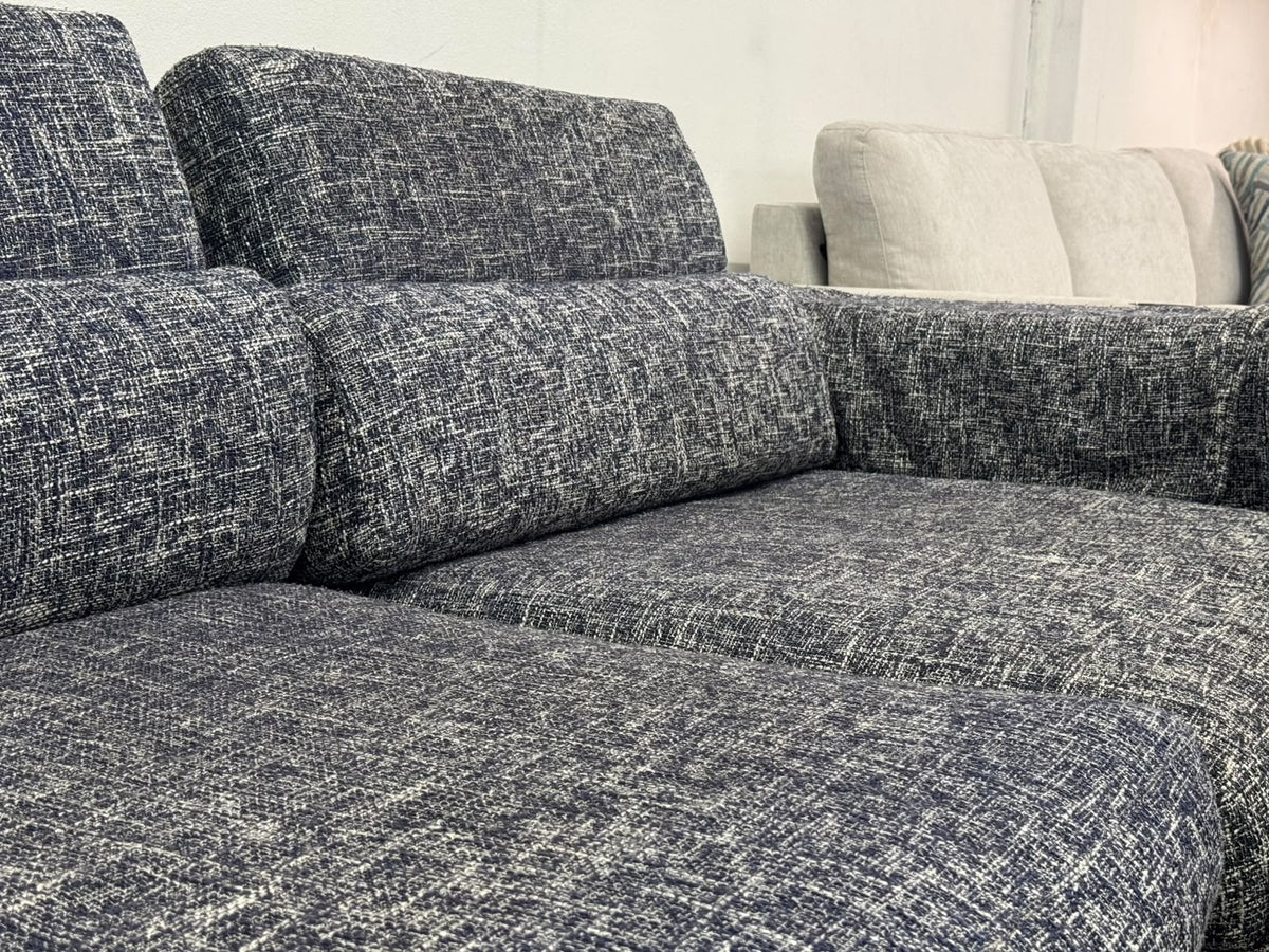 Feather Comfort L-Shape Sofa | Adjustable Headrests | Sydney Wide Delivery | Pre - Owned