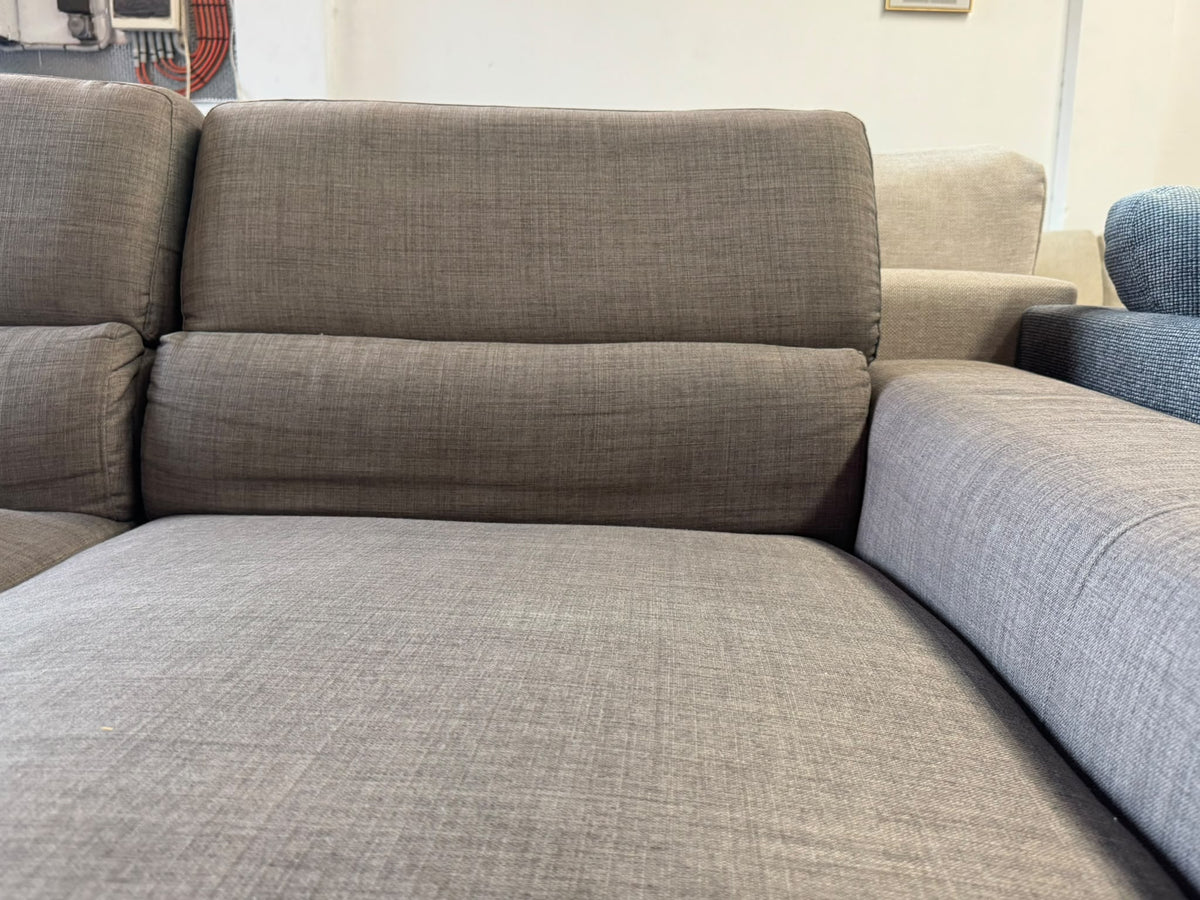 Beige L-Shape Sofa | Adjustable Backrests | Sydney Wide Delivery |Pre-Owned