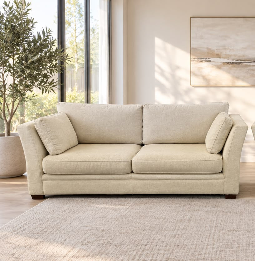 Harvey Norman Beige Sofa | Sydney Wide Delivery | Pre Owned