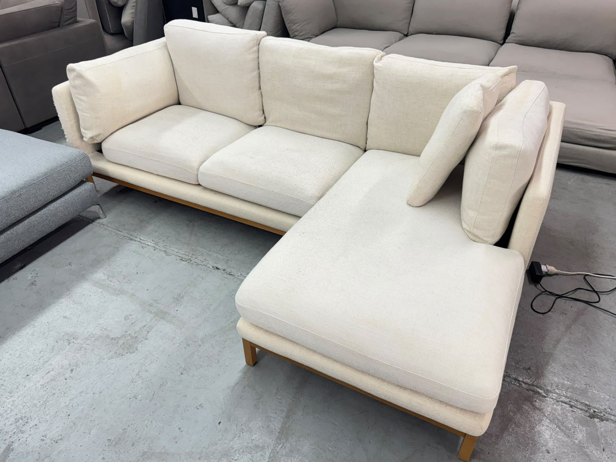Beige L-Shape Sofa | Sydney Wide Delivery | Pre-Owned