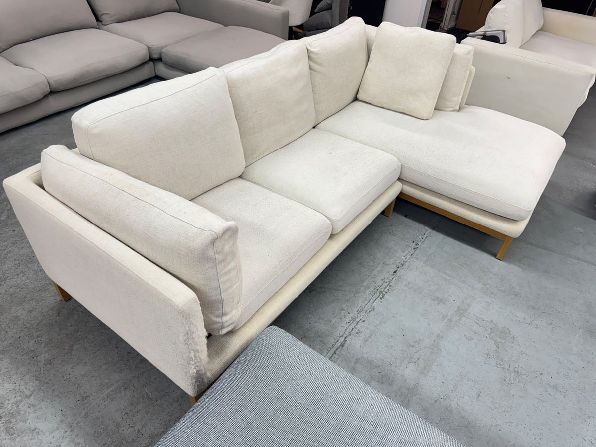 Beige L-Shape Sofa | Sydney Wide Delivery | Pre-Owned