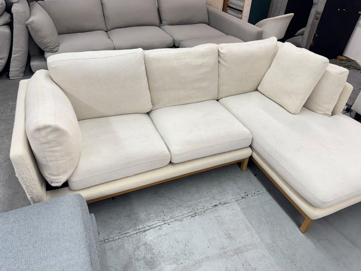 Beige L-Shape Sofa | Sydney Wide Delivery | Pre-Owned
