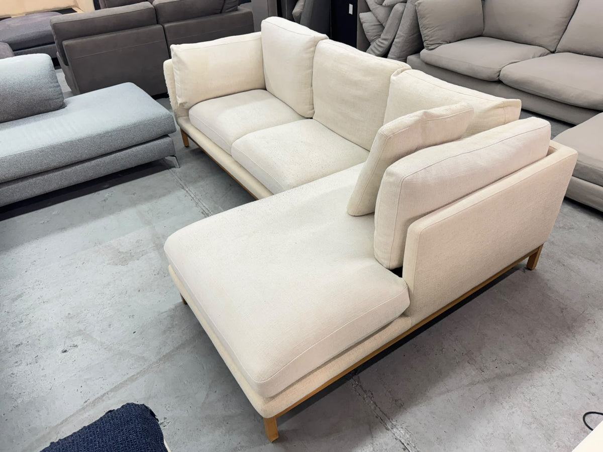 Beige L-Shape Sofa | Sydney Wide Delivery | Pre-Owned