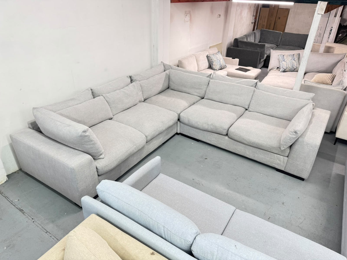 Light Grey Corner Sofa | Sydney Wide Delivery | Pre Owned