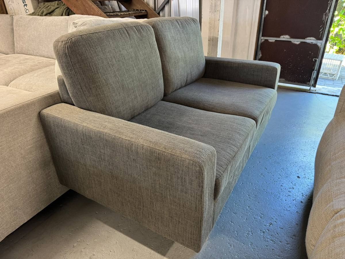 Brand New 2-Seater Sofa | Grey Fabric | Sydney Wide Delivery