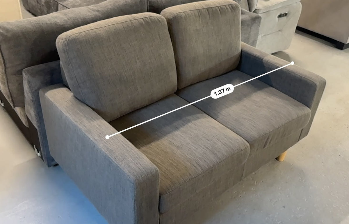 Brand New 2-Seater Sofa | Grey Fabric | Sydney Wide Delivery