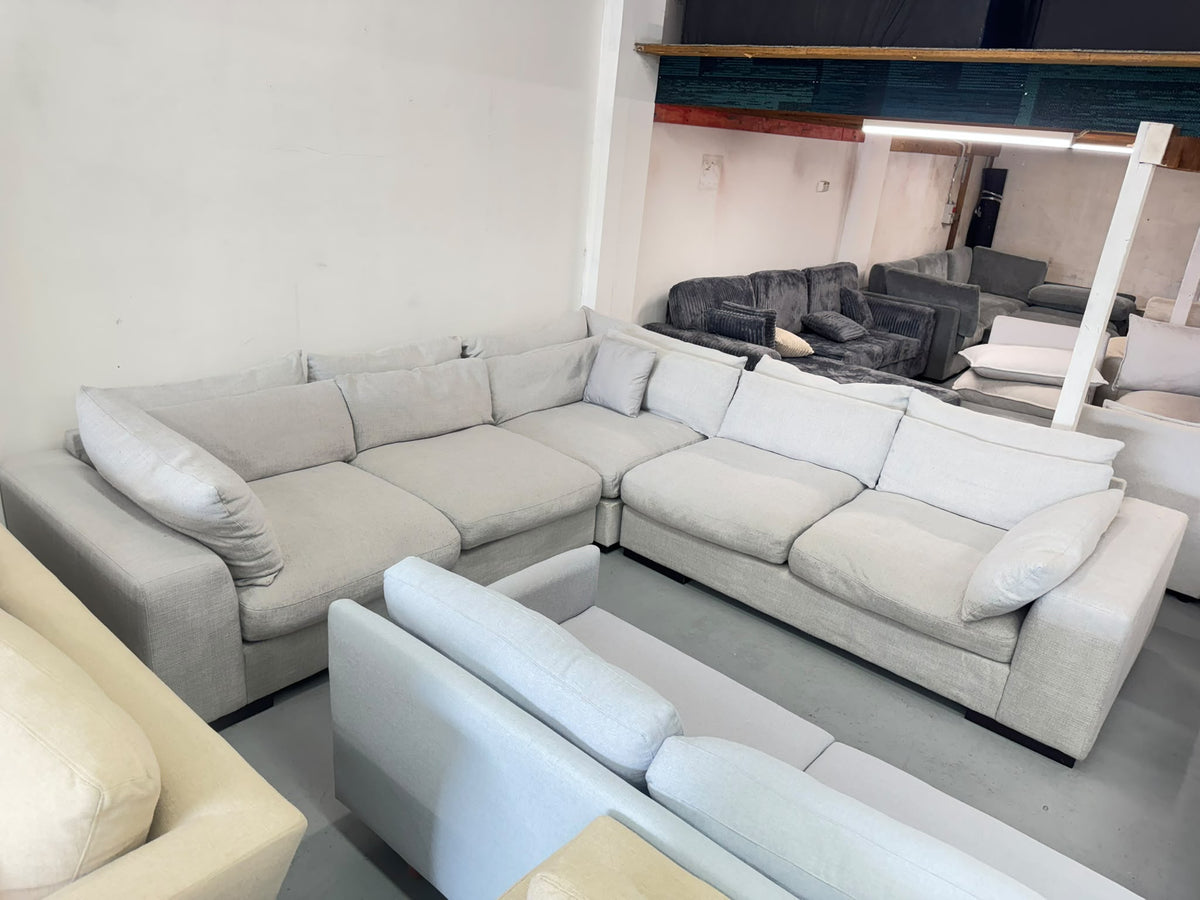 Light Grey Corner Sofa | Sydney Wide Delivery | Pre Owned
