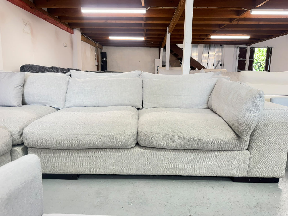 Light Grey Corner Sofa | Sydney Wide Delivery | Pre Owned