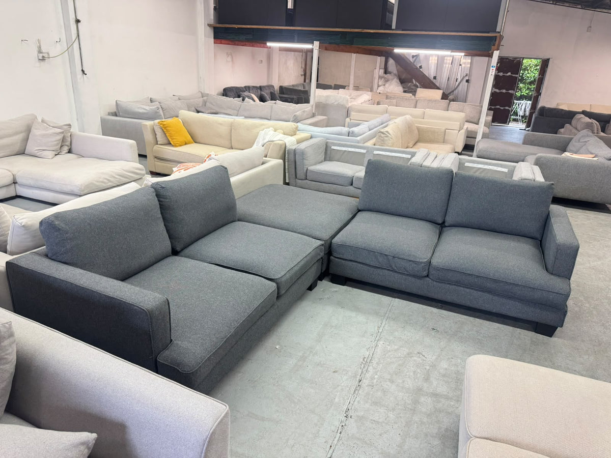 Dark Grey Corner Sofa | Sydney Wide Delivery | Pre Owned