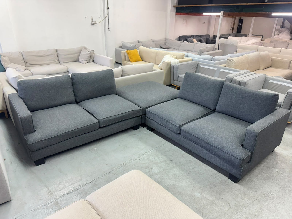 Dark Grey Corner Sofa | Sydney Wide Delivery | Pre Owned