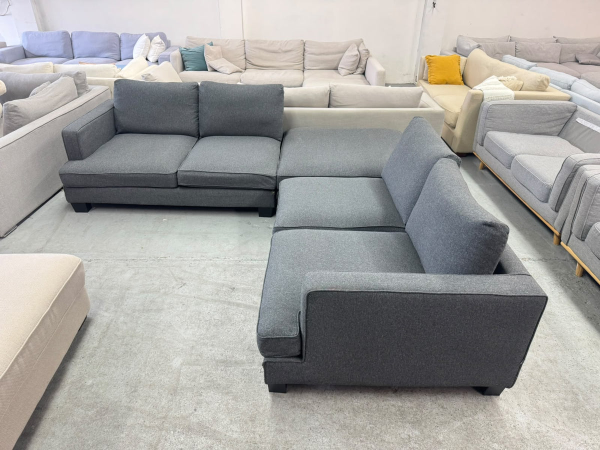 Dark Grey Corner Sofa | Sydney Wide Delivery | Pre Owned