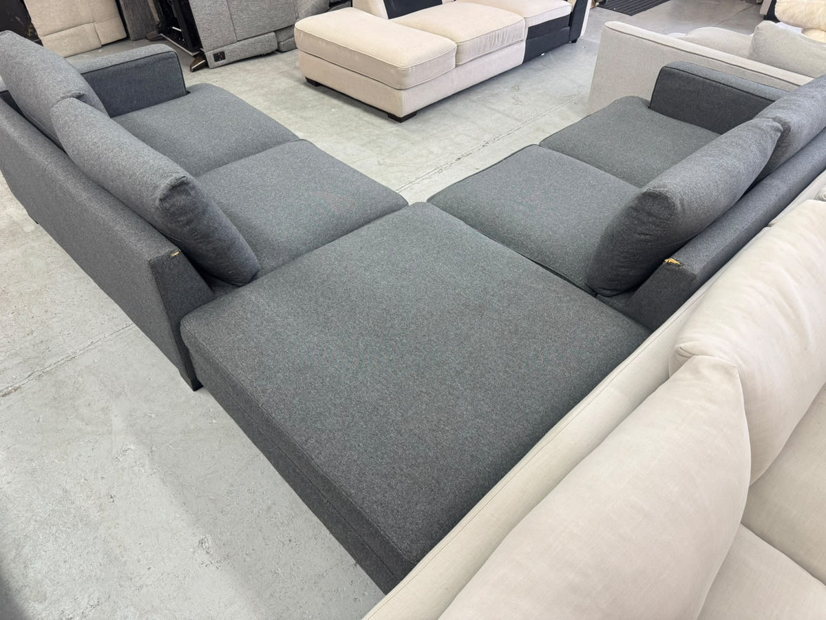 Dark Grey Corner Sofa | Sydney Wide Delivery | Pre Owned