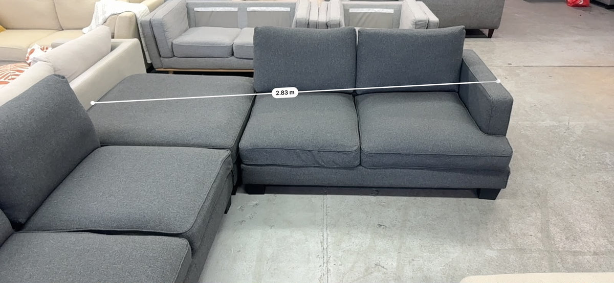 Dark Grey Corner Sofa | Sydney Wide Delivery | Pre Owned