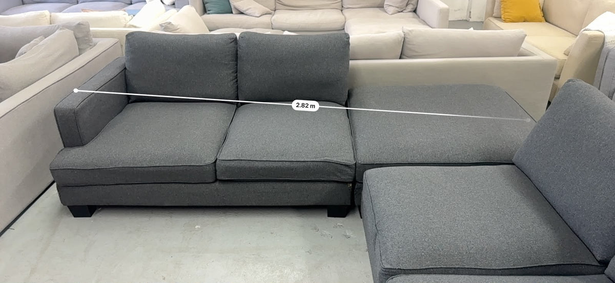 Dark Grey Corner Sofa | Sydney Wide Delivery | Pre Owned