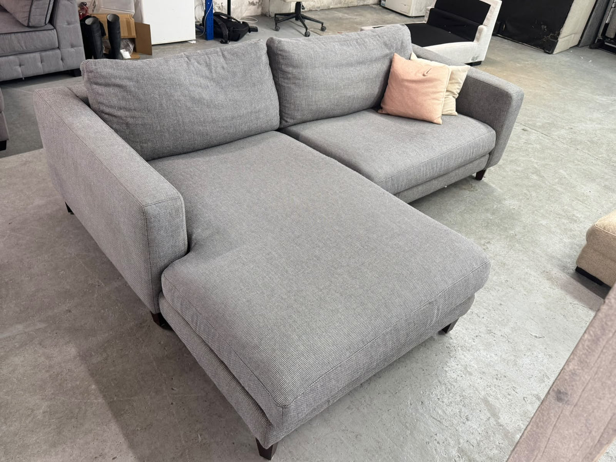Plush Compact L-Shape Sofa | Perfect for Small Spaces | Sydney Wide Delivery | Pre Owned