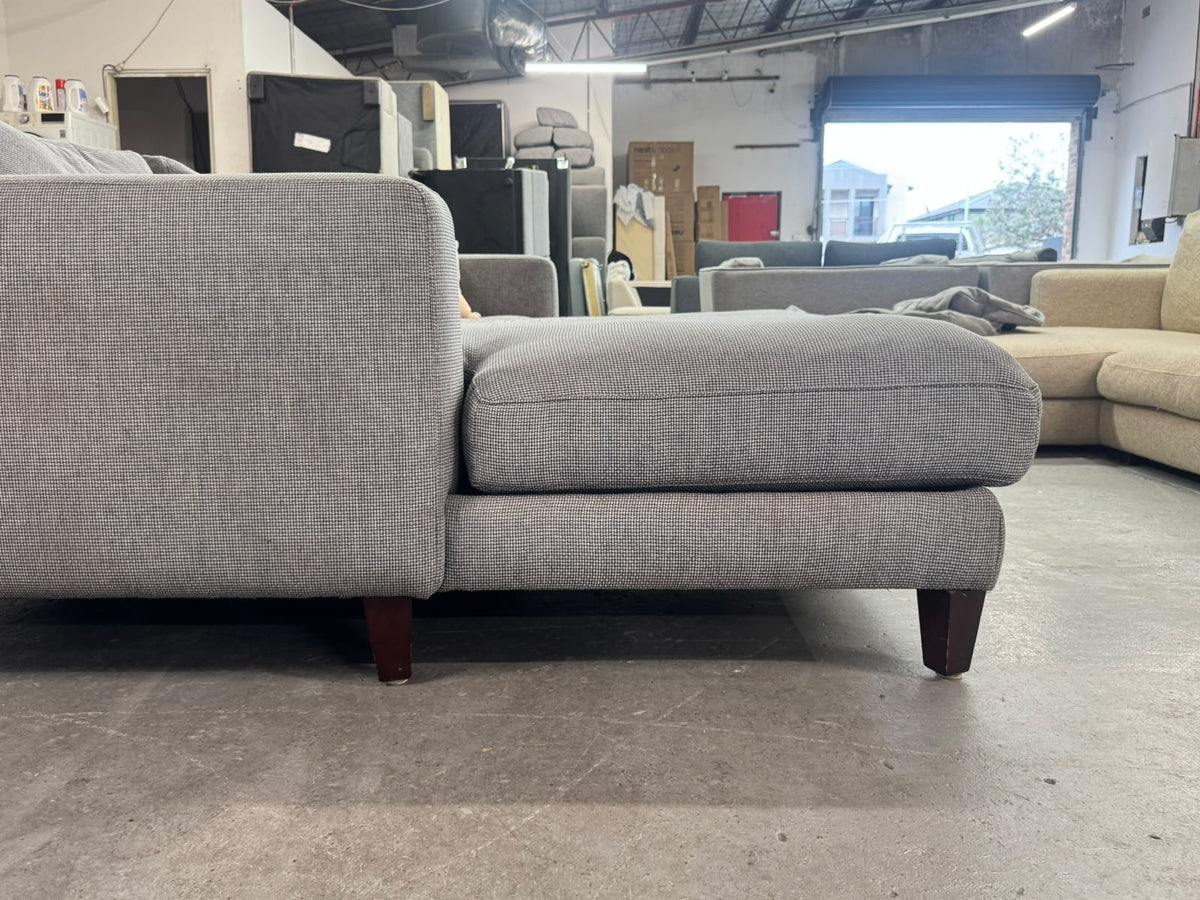 Plush Compact L-Shape Sofa | Perfect for Small Spaces | Sydney Wide Delivery | Pre Owned