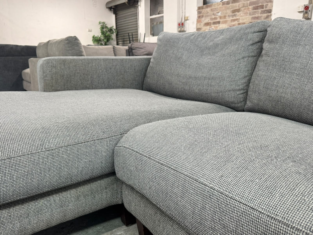 Plush Compact L-Shape Sofa | Perfect for Small Spaces | Sydney Wide Delivery | Pre Owned