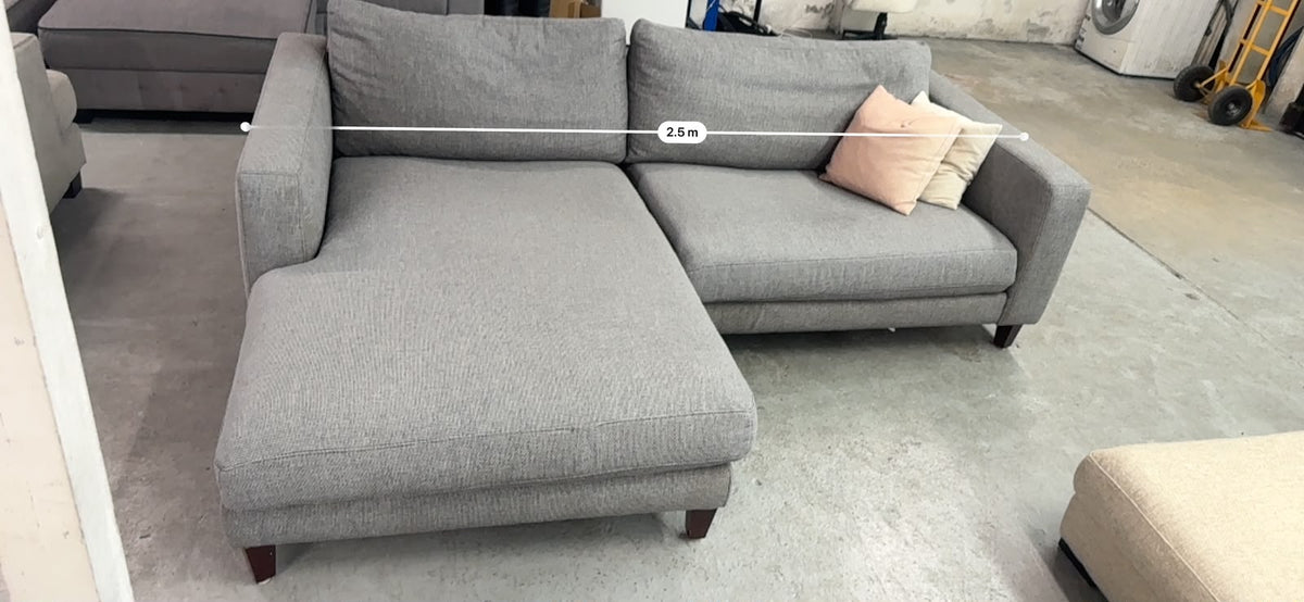 Plush Compact L-Shape Sofa | Perfect for Small Spaces | Sydney Wide Delivery | Pre Owned