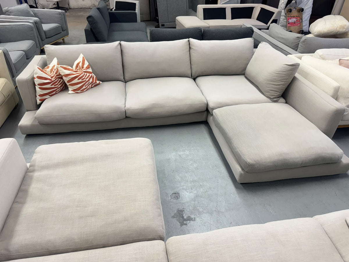 Freedom Beige L-Shape Sofa | Sydney Wide Delivery