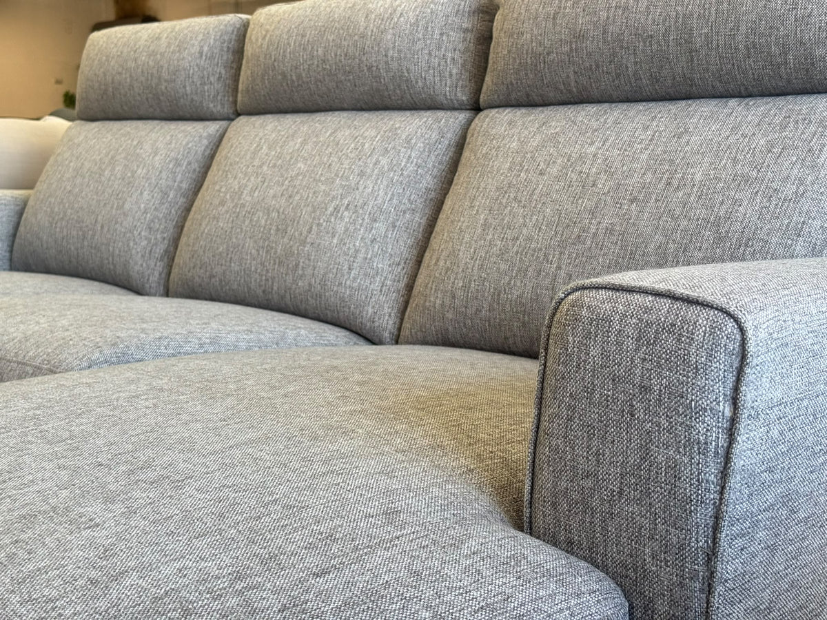 Electric Recliner Chaise Lounge | Light Grey | Sydney Wide Delivery | Pre Owned