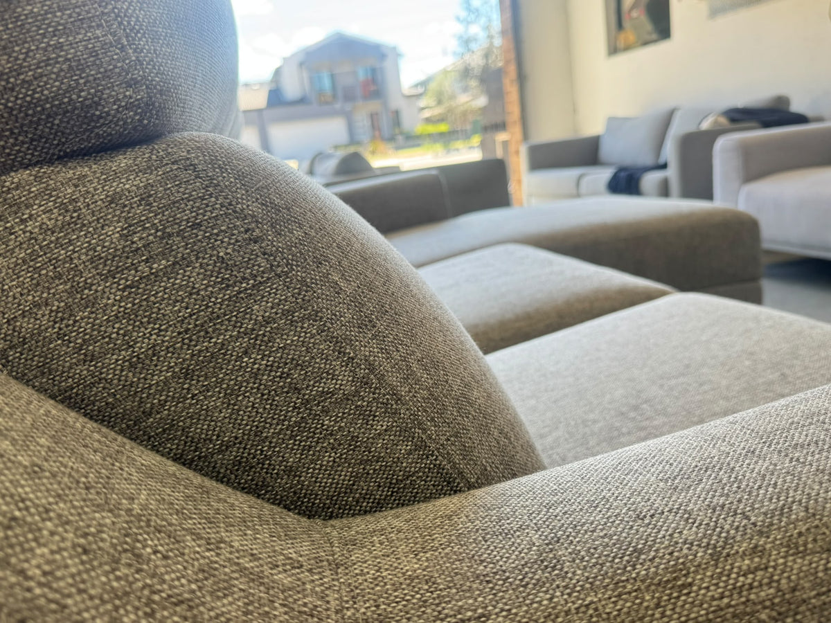 Electric Recliner Chaise Lounge | Light Grey | Sydney Wide Delivery | Pre Owned