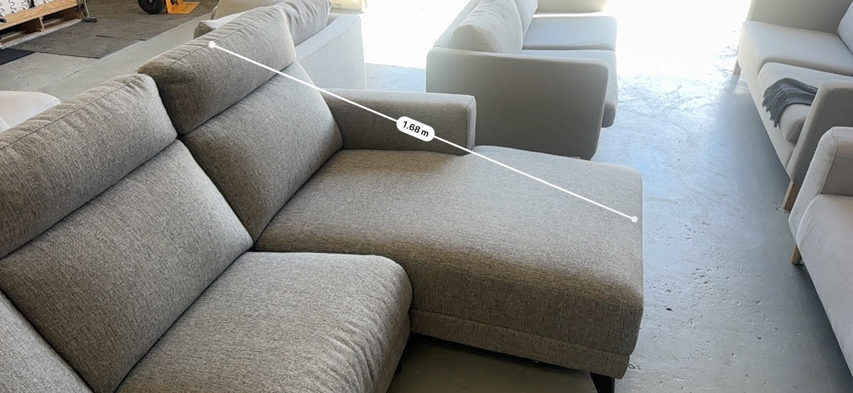 Electric Recliner Chaise Lounge | Light Grey | Sydney Wide Delivery | Pre Owned
