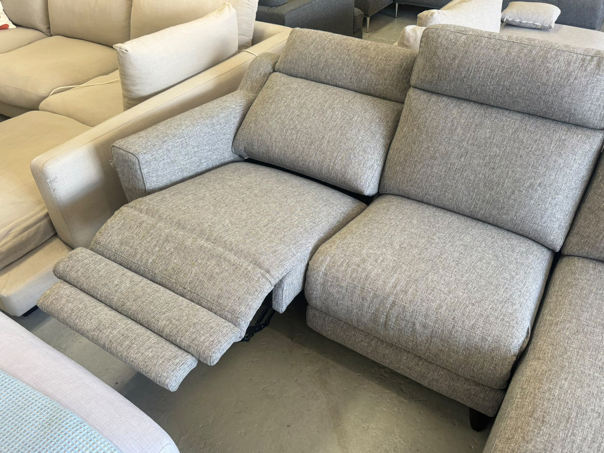 Electric Recliner Chaise Lounge | Light Grey | Sydney Wide Delivery | Pre Owned
