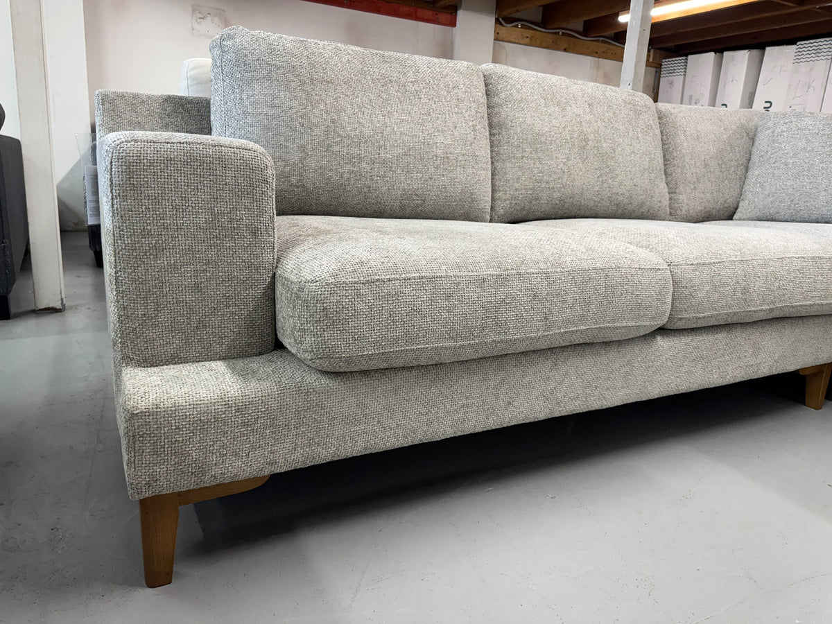 Brand New Zeal Right Hand Chaise Lounge | Light Grey | Sydney Wide Delivery