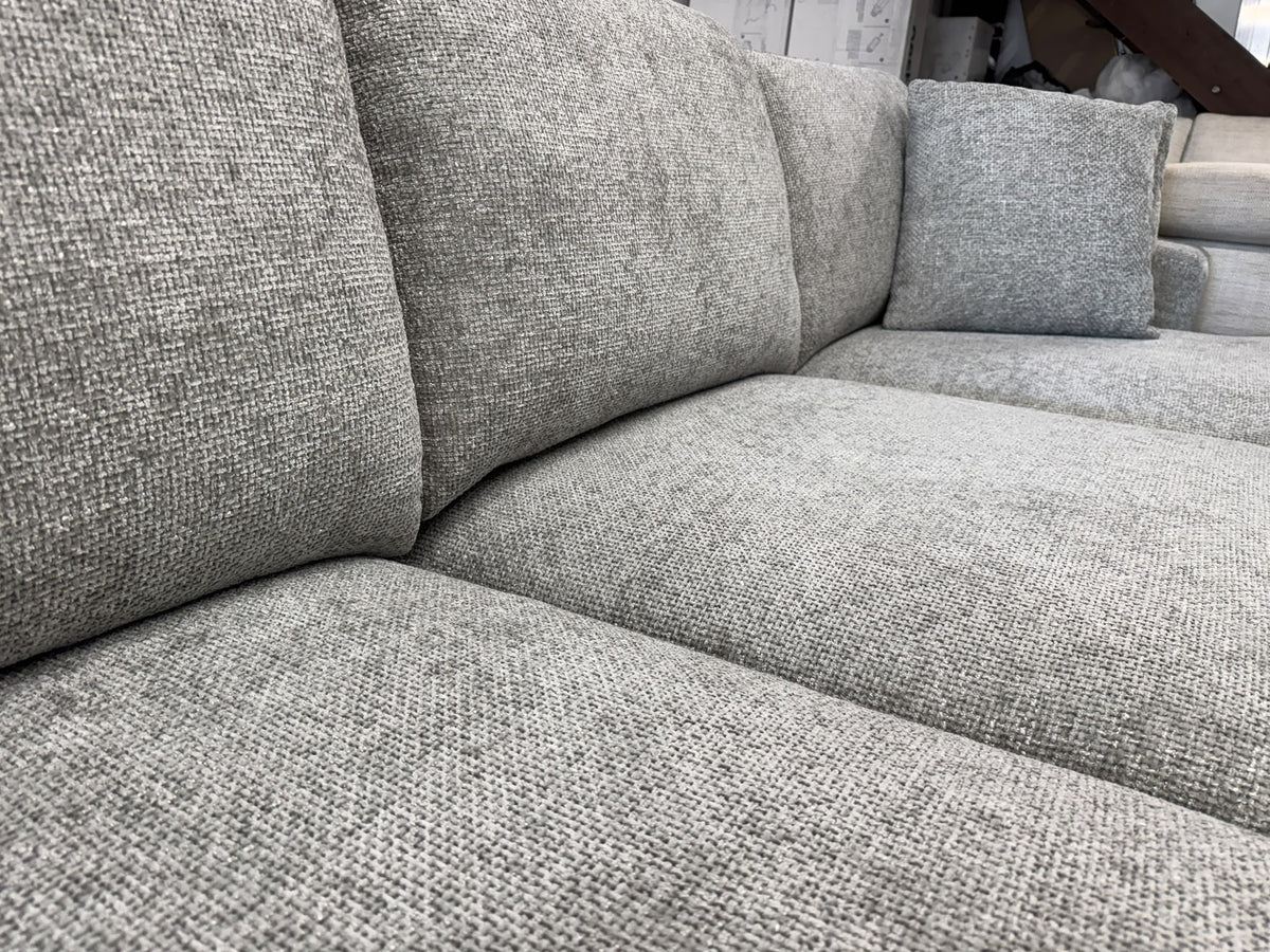 Brand New Zeal Right Hand Chaise Lounge | Light Grey | Sydney Wide Delivery