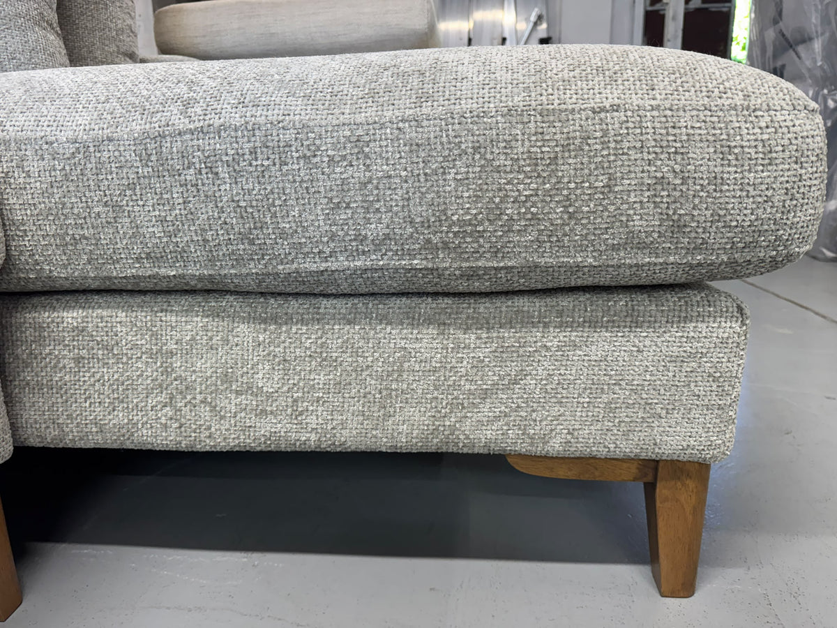 Brand New Zeal Right Hand Chaise Lounge | Light Grey | Sydney Wide Delivery