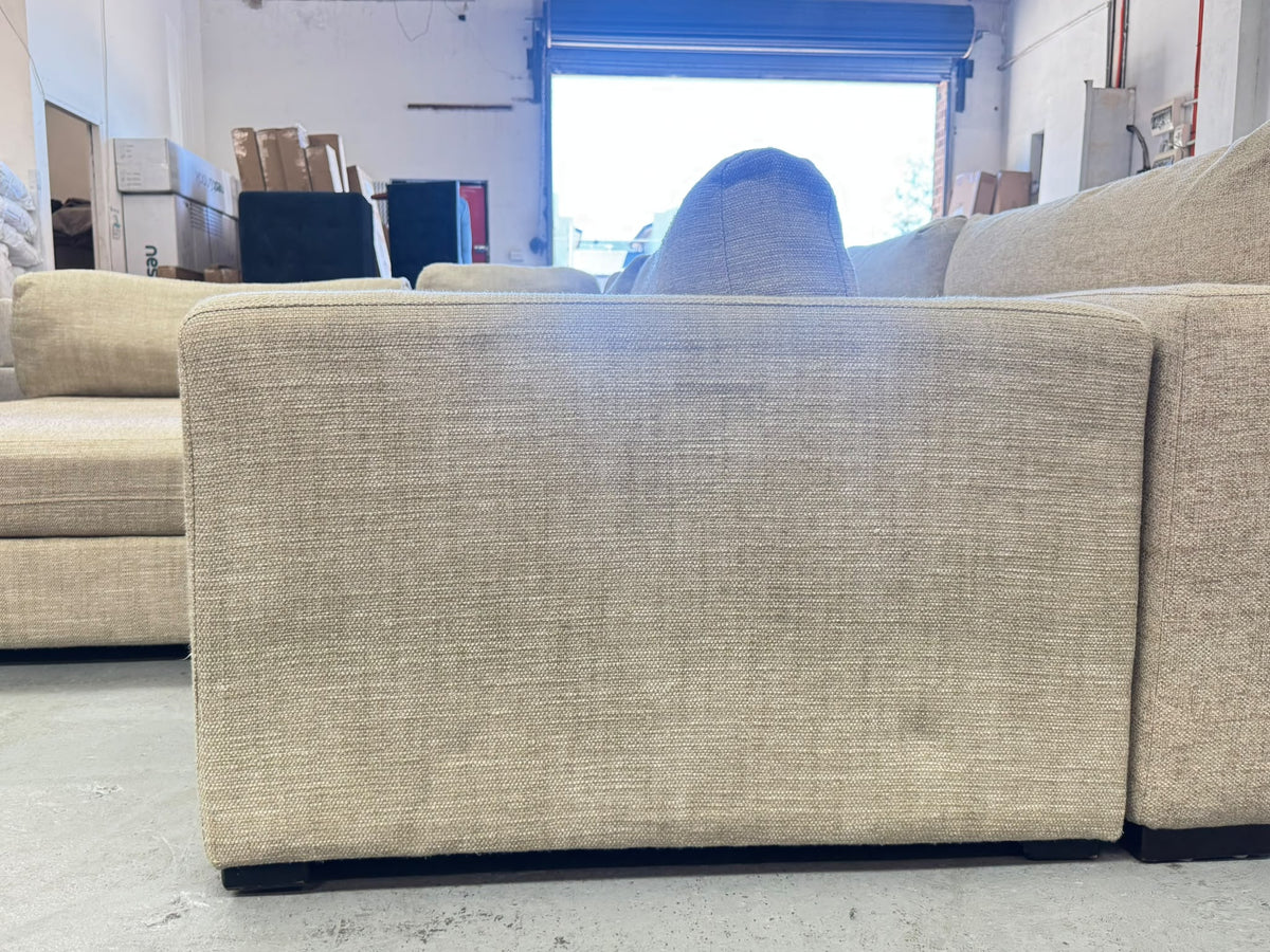 Freedom Beige Modular Lounge with Ottoman | Sydney Wide Delivery | Pre Owned