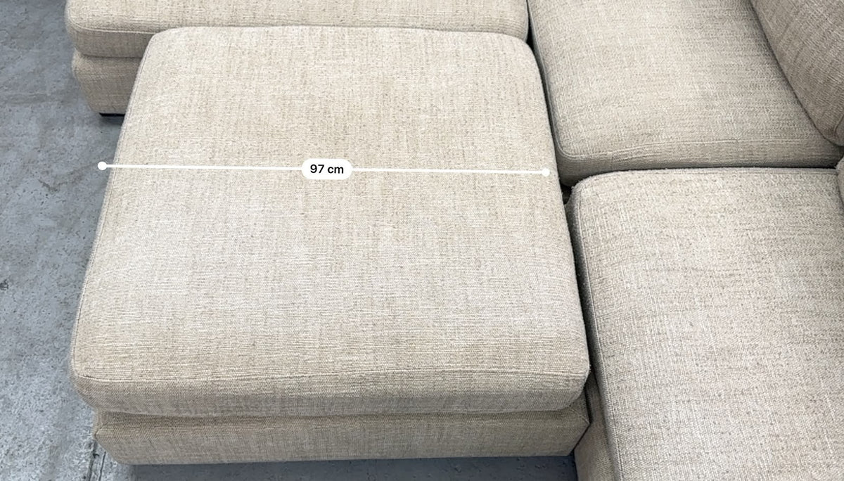 Freedom Beige Modular Lounge with Ottoman | Sydney Wide Delivery | Pre Owned