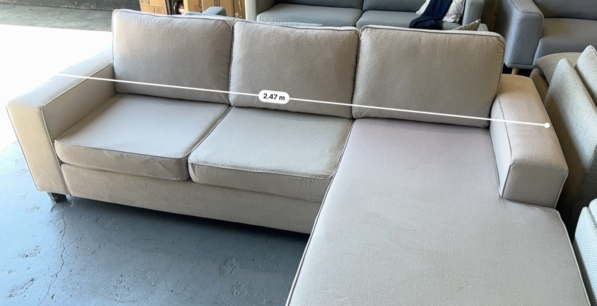 L-Shape Reversible Chaise Sofa | Sydney Wide Delivery | Pre Owned