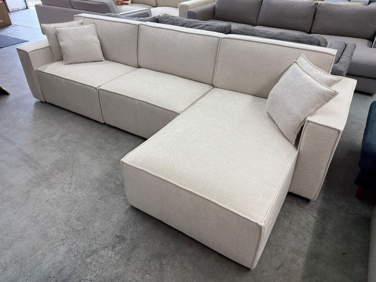 Brand New Modular L-Shape Sofa | Pearl (Ivory) | Sydney Wide Delivery | Brand New