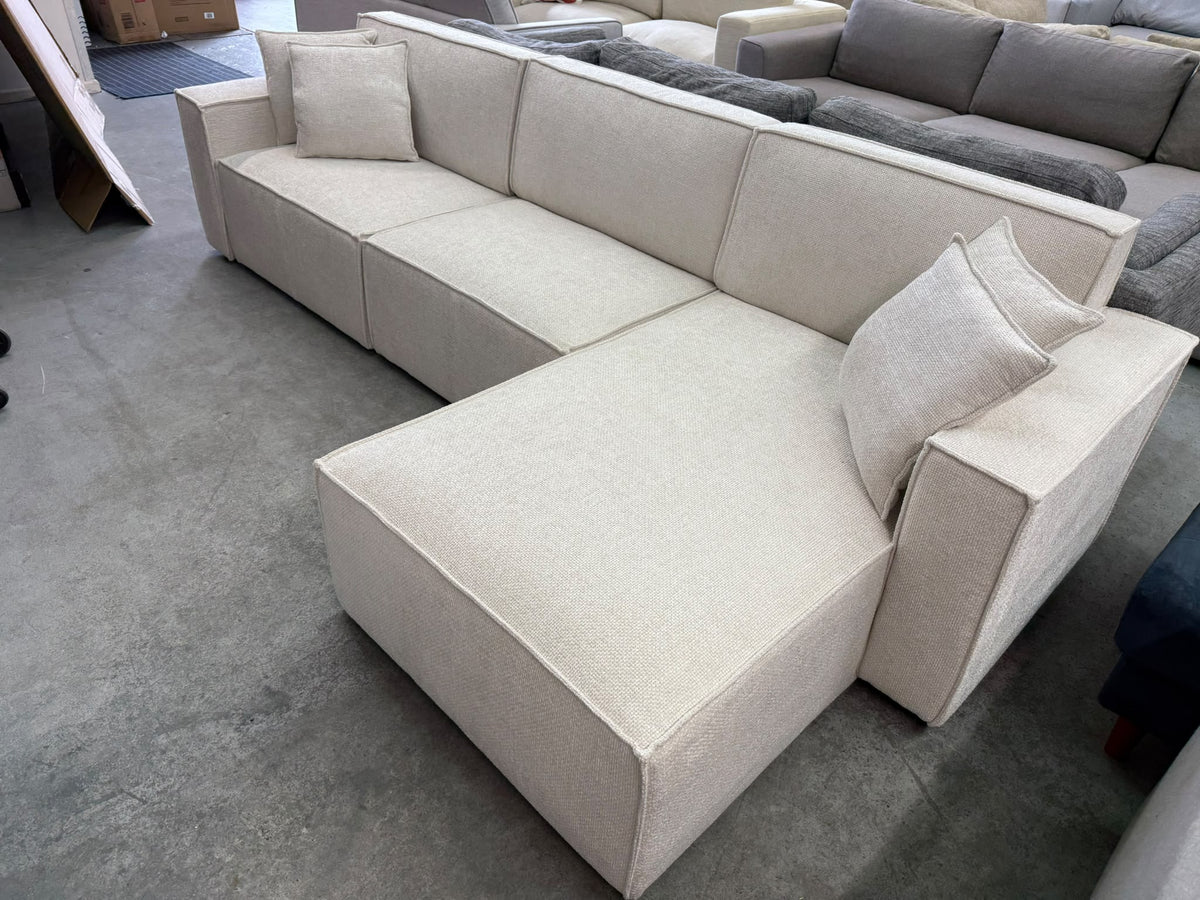 Brand New Modular L-Shape Sofa | Pearl (Ivory) | Sydney Wide Delivery | Brand New