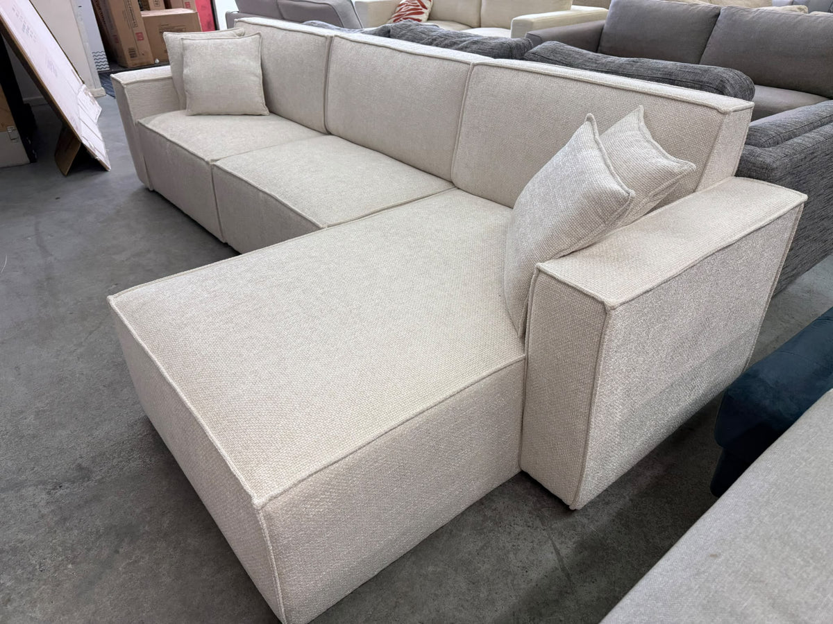Brand New Modular L-Shape Sofa | Pearl (Ivory) | Sydney Wide Delivery | Brand New