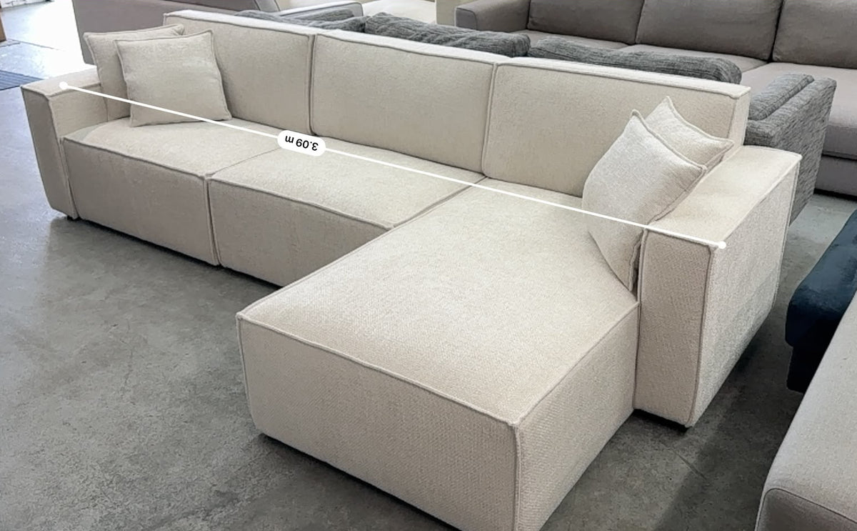 Brand New Modular L-Shape Sofa | Pearl (Ivory) | Sydney Wide Delivery | Brand New
