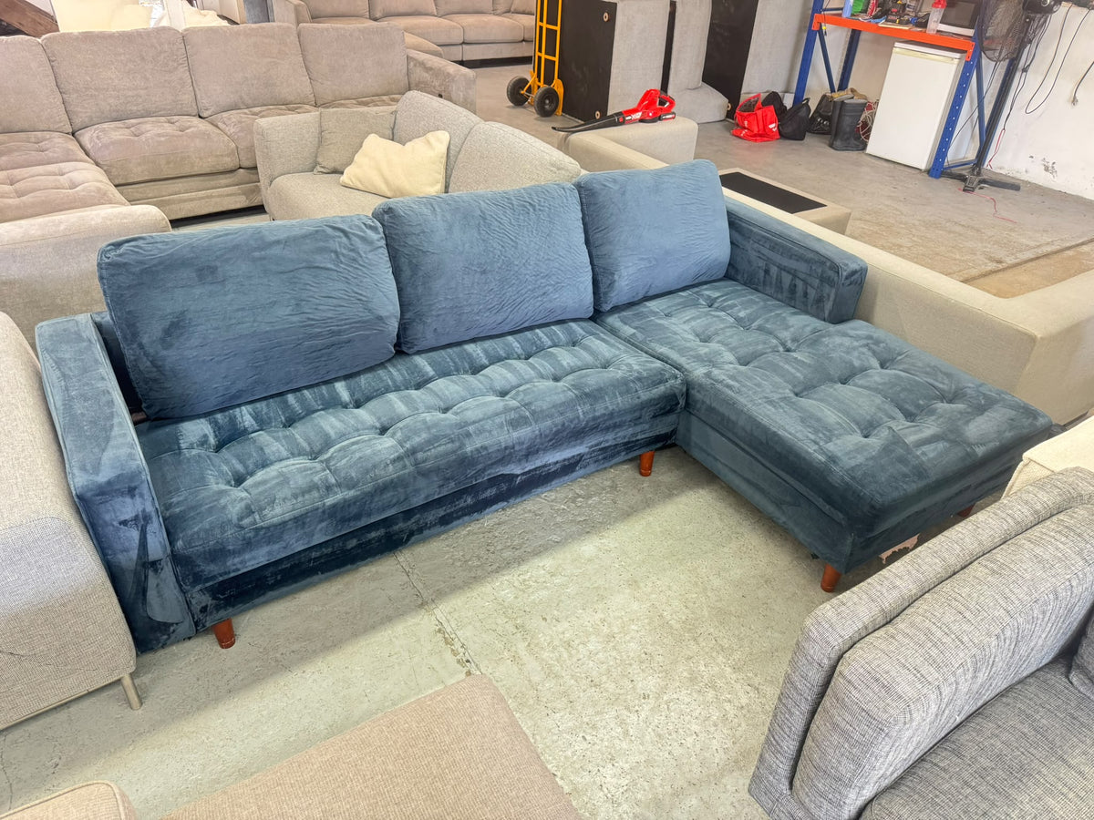 Freedom Blue L-Shape Sofa | Sydney Wide Delivery | Pre Owned