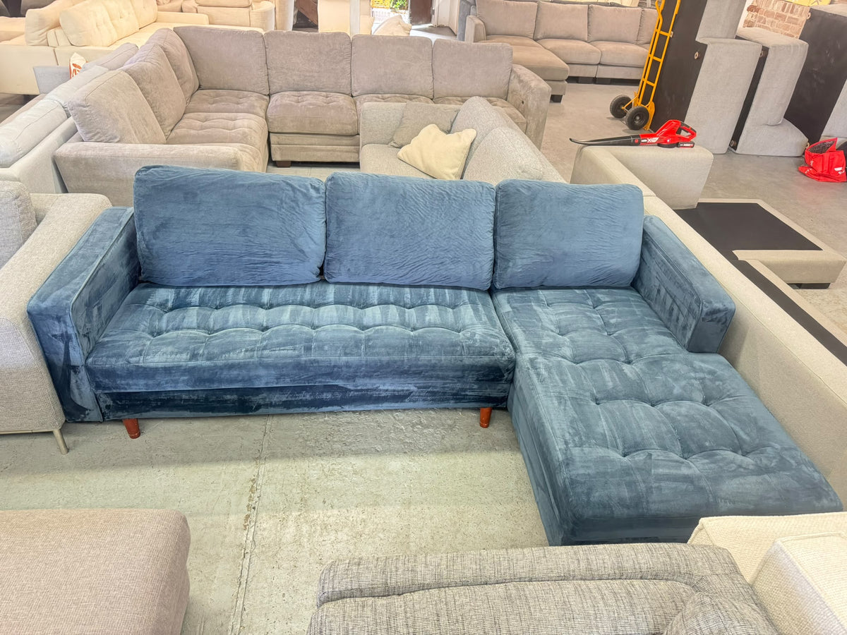 Freedom Blue L-Shape Sofa | Sydney Wide Delivery | Pre Owned