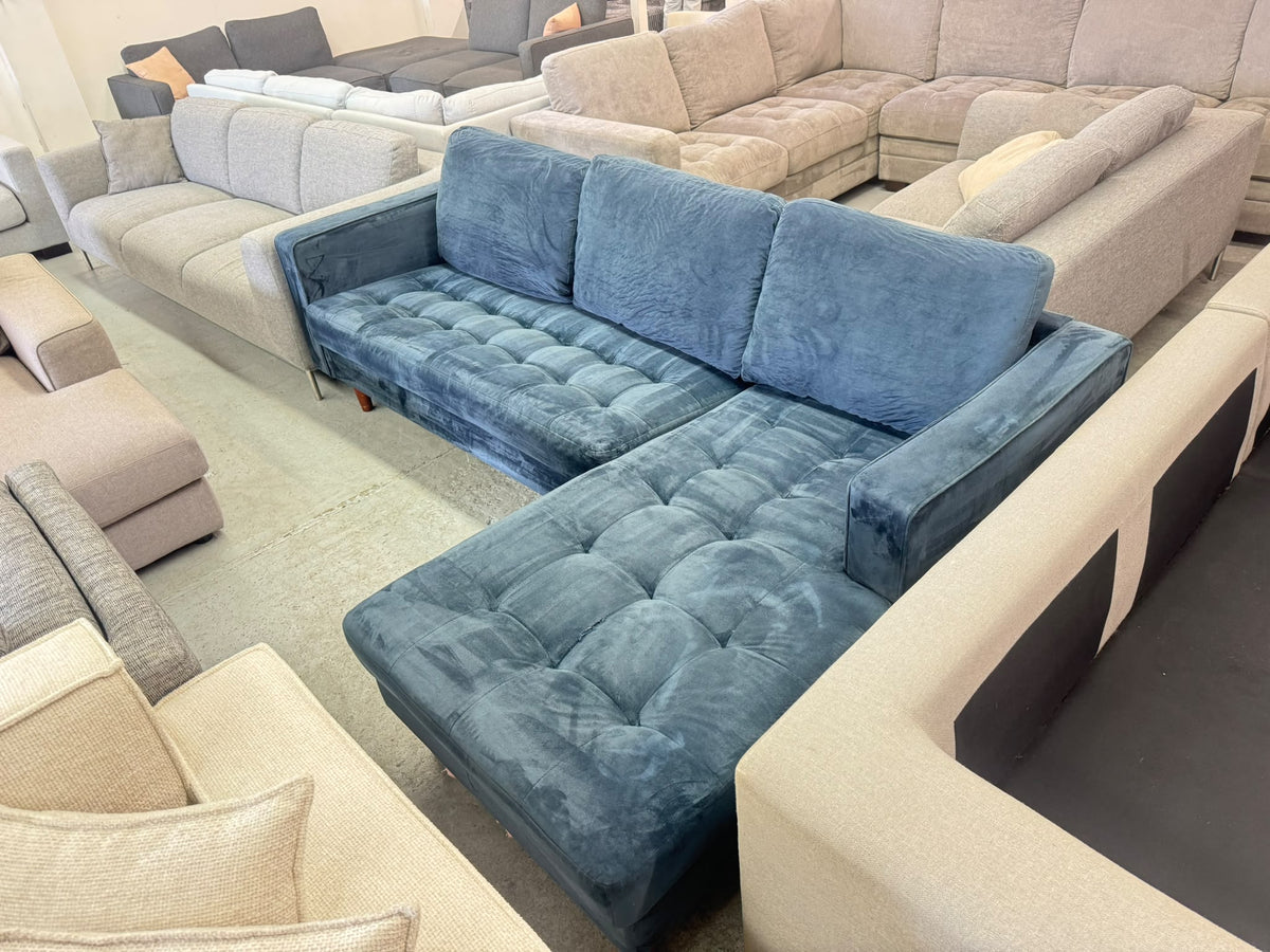 Freedom Blue L-Shape Sofa | Sydney Wide Delivery | Pre Owned