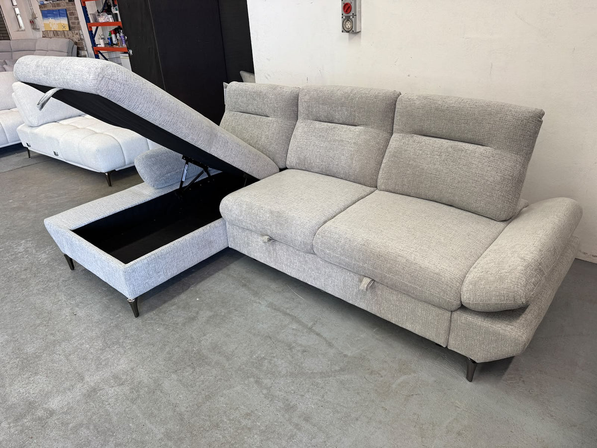 The Zenith" Convertible Sofa Bed & Storage Chaise | Brand New | Sydney Wide Delivery