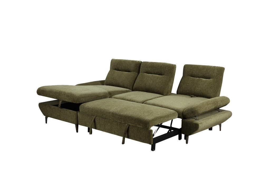 The Zenith" Convertible Sofa Bed & Storage Chaise | Brand New | Sydney Wide Delivery